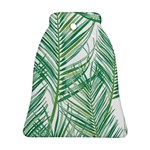 Jungle Fever Green Leaves Bell Ornament (Two Sides) Front