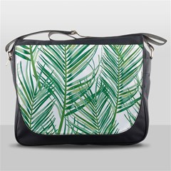 Jungle Fever Green Leaves Messenger Bags by Mariart