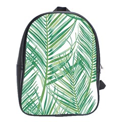 Jungle Fever Green Leaves School Bag (xl)