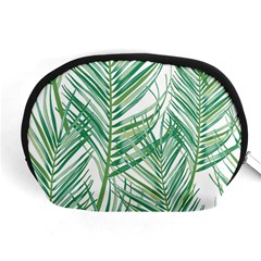 Jungle Fever Green Leaves Accessory Pouches (medium)  by Mariart