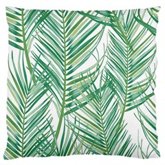 Jungle Fever Green Leaves Standard Flano Cushion Case (one Side)