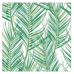 Jungle Fever Green Leaves Large Satin Scarf (square)