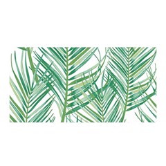 Jungle Fever Green Leaves Satin Wrap