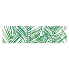 Jungle Fever Green Leaves Satin Scarf (oblong)