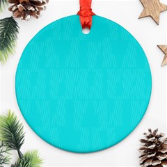 Line Blue Ornament (round)