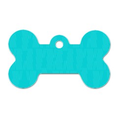 Line Blue Dog Tag Bone (two Sides) by Mariart