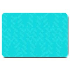 Line Blue Large Doormat  by Mariart