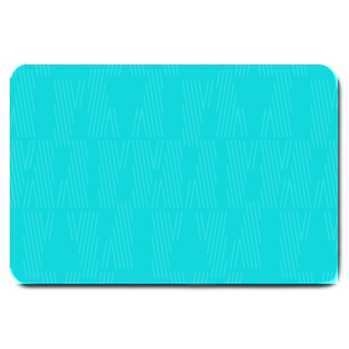 Line Blue Large Doormat 