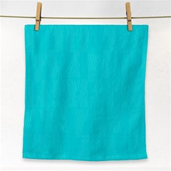 Line Blue Face Towel by Mariart