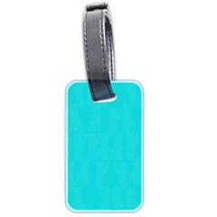 Line Blue Luggage Tags (two Sides)