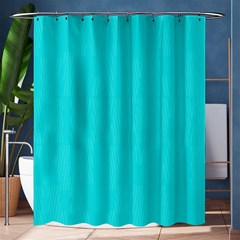 Line Blue Shower Curtain 60  X 72  (medium)  by Mariart