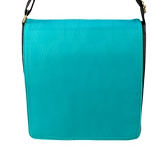 Line Blue Flap Messenger Bag (l) 