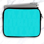 Line Blue Apple iPad 2/3/4 Zipper Cases Front