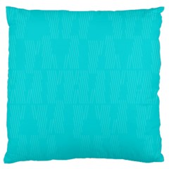 Line Blue Large Flano Cushion Case (one Side) by Mariart