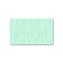 Line Blue Chevron Magnet (name Card)