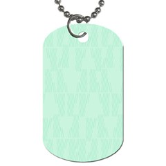 Line Blue Chevron Dog Tag (two Sides)