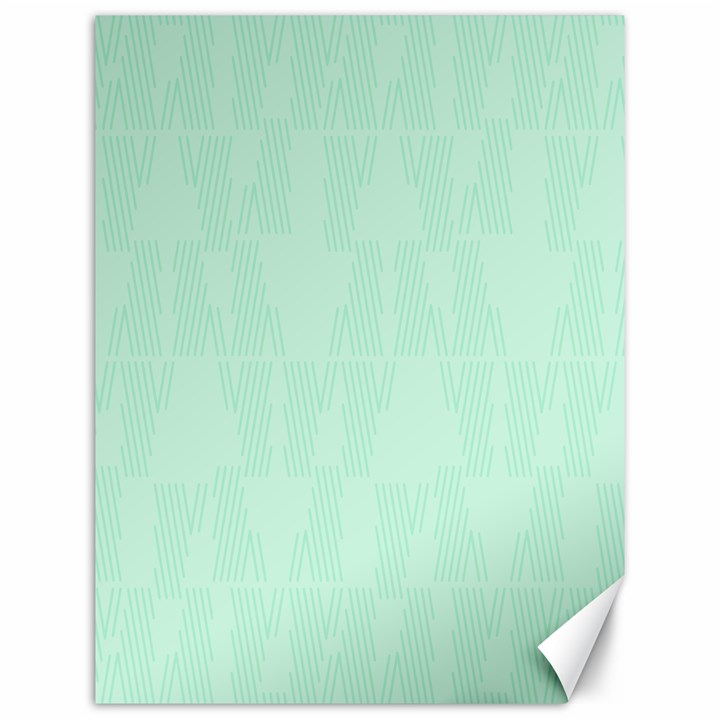 Line Blue Chevron Canvas 12  x 16  