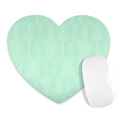 Line Blue Chevron Heart Mousepads by Mariart