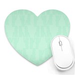 Line Blue Chevron Heart Mousepads Front