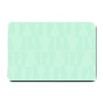 Line Blue Chevron Small Doormat  24 x16  Door Mat