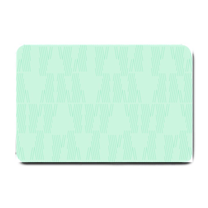 Line Blue Chevron Small Doormat 