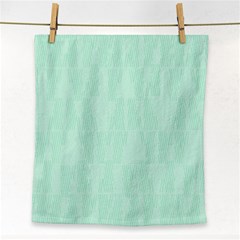 Line Blue Chevron Face Towel