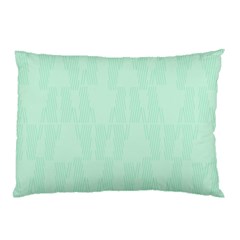 Line Blue Chevron Pillow Case by Mariart