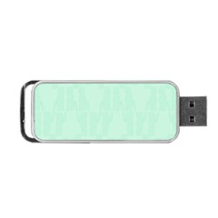 Line Blue Chevron Portable Usb Flash (two Sides) by Mariart