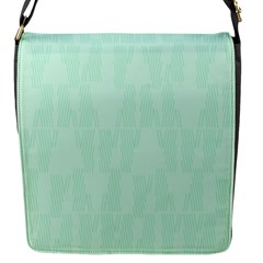 Line Blue Chevron Flap Messenger Bag (s)