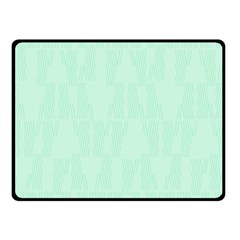 Line Blue Chevron Double Sided Fleece Blanket (small) 