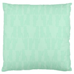 Line Blue Chevron Large Flano Cushion Case (two Sides)