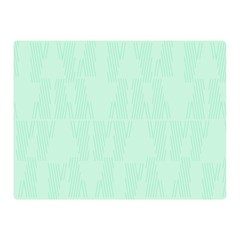 Line Blue Chevron Double Sided Flano Blanket (mini) 