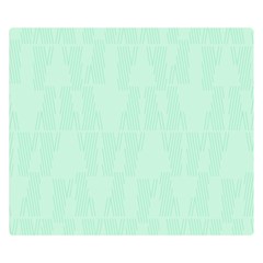 Line Blue Chevron Double Sided Flano Blanket (small)  by Mariart