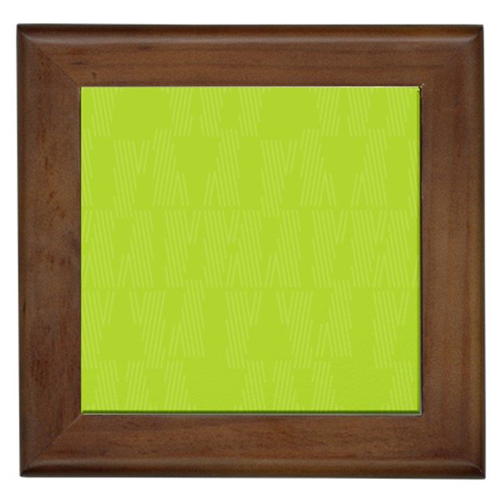 Line Green Framed Tiles