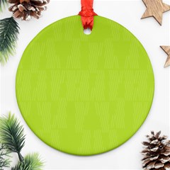 Line Green Ornament (round)