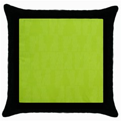 Line Green Throw Pillow Case (black)