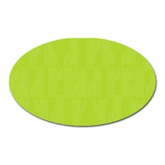 Line Green Oval Magnet by Mariart