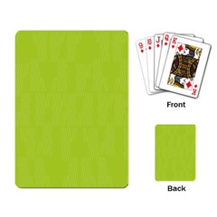 Line Green Playing Card