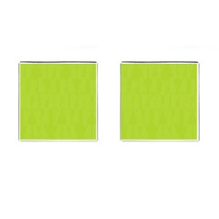 Line Green Cufflinks (square)