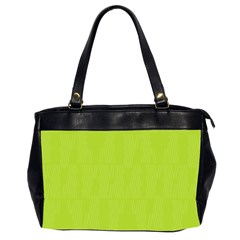 Line Green Office Handbags (2 Sides)  by Mariart