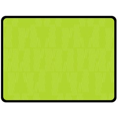 Line Green Fleece Blanket (large)  by Mariart