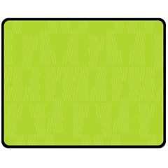 Line Green Fleece Blanket (medium)  by Mariart