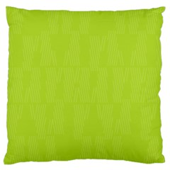 Line Green Large Cushion Case (two Sides) by Mariart