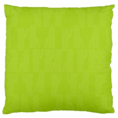 Line Green Standard Flano Cushion Case (one Side)