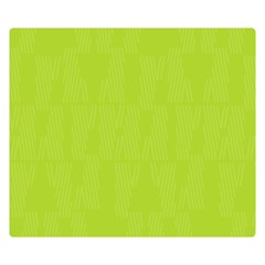 Line Green Double Sided Flano Blanket (small)  by Mariart