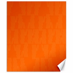 Line Orange Canvas 8  X 10  by Mariart