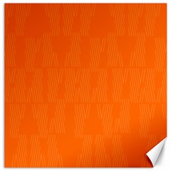 Line Orange Canvas 12  X 12  