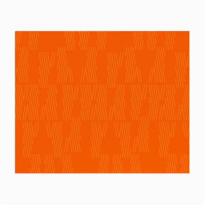 Line Orange Small Glasses Cloth (2-Side)