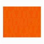 Line Orange Small Glasses Cloth (2-Side) Back