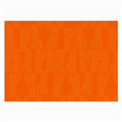 Line Orange Large Glasses Cloth (2-side) by Mariart